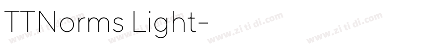 TTNorms Light字体转换